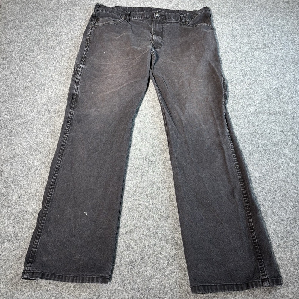 Dickies Jeans‎ Mens 36x32 (Fits 36x30) Black Gray Utility Workwear Straight Leg